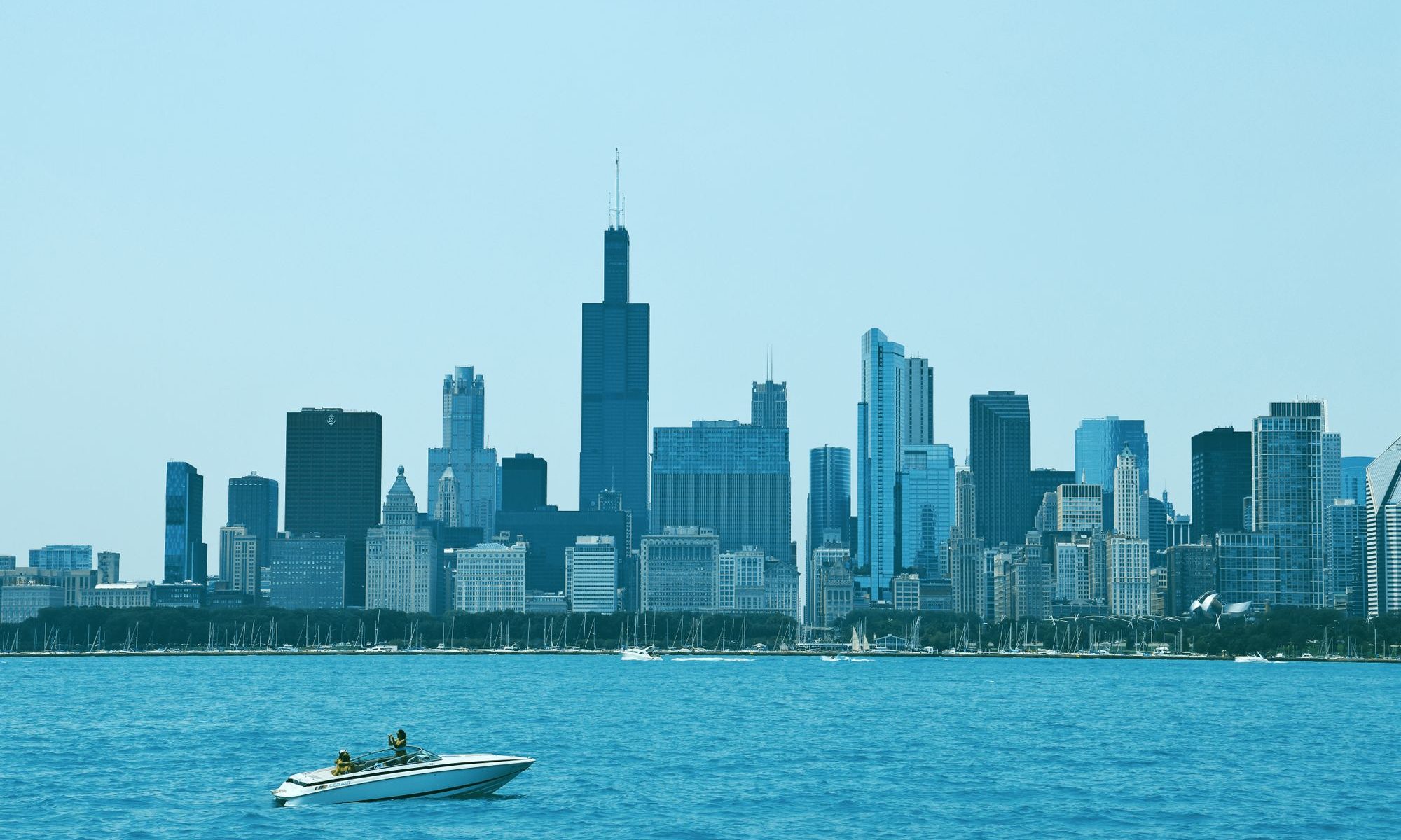 Chicago, seen from the lake and the river